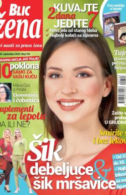 Blic Žena - broj 723, 22. sep 2018.