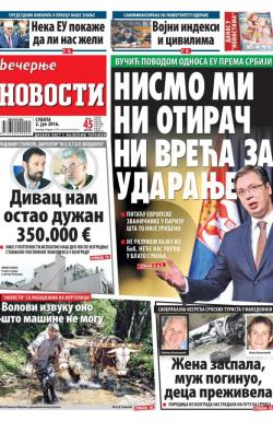 Večernje novosti - broj 1938, 2. jul 2016.