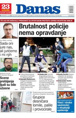 Danas - broj 8319, 9. jul 2020.