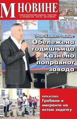 M Novine, Sr. Mitrovica - broj 875, 26. sep 2018.