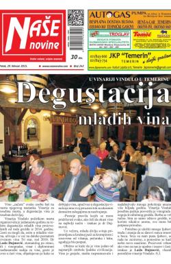 Naše novine, Temerin - broj 242, 20. mar 2015.