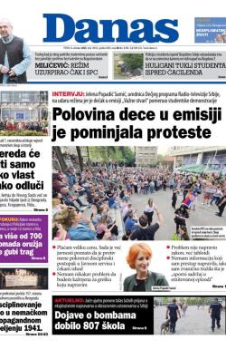 Danas - broj 10033, 3. okt 2025.