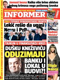 Informer CG - broj 725, 19. sep 2014.