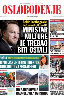 Oslobođenje - broj 24.536, 21. mar 2015.