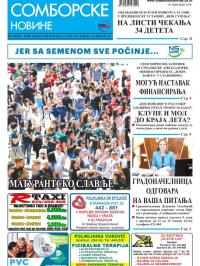 Somborske novine - broj 3284, 2. jun 2017.