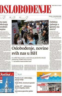 Oslobođenje - broj 25.001, 1. jul 2016.