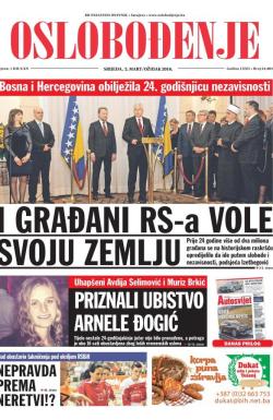 Oslobođenje - broj 24.883, 2. mar 2016.