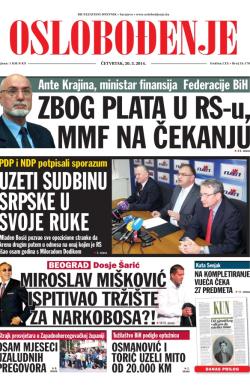 Oslobođenje - broj 24.170, 20. mar 2014.
