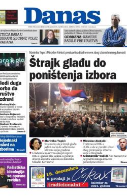 Danas - broj 9488, 19. dec 2023.