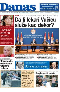 Danas - broj 8211, 23. mar 2020.
