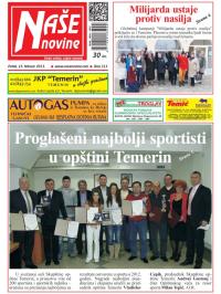 Naše novine, Temerin - broj 213, 15. feb 2013.