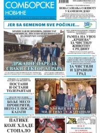 Somborske novine - broj 3413, 22. nov 2019.