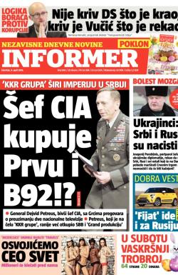 Informer - broj 893, 9. apr 2015.