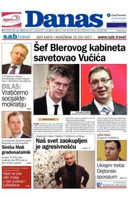 Danas - broj 6051, 24. apr 2014.