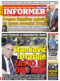 Informer CG - broj 1039, 30. sep 2015.