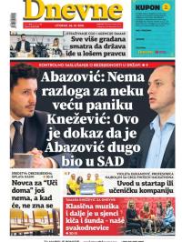 Dnevne novine - broj 3133, 26. okt 2021.