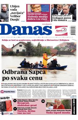 Danas - broj 6074, 17. maj 2014.