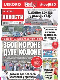Večernje novosti - broj 3719, 19. sep 2020.