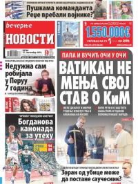 Večernje novosti - broj 3363, 13. sep 2019.