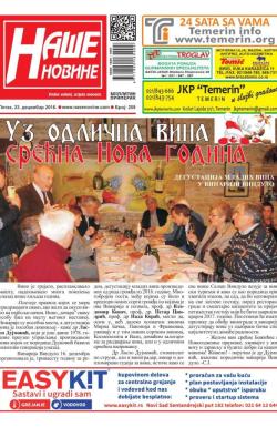 Naše novine, Temerin - broj 259, 23. dec 2016.