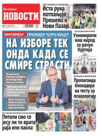 Večernje novosti - broj 5454, 1. avg 2025.