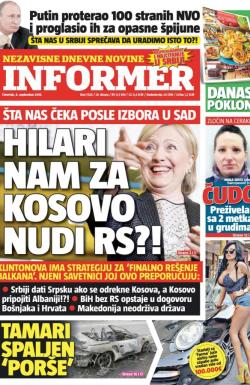 Informer - broj 1328, 8. sep 2016.