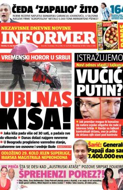 Informer - broj 616, 15. maj 2014.