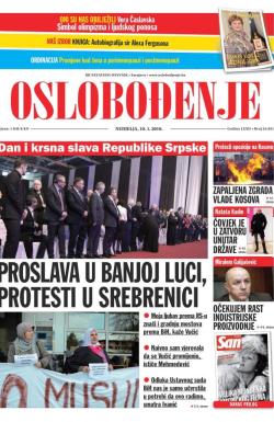 Oslobođenje - broj 24.831, 10. jan 2016.
