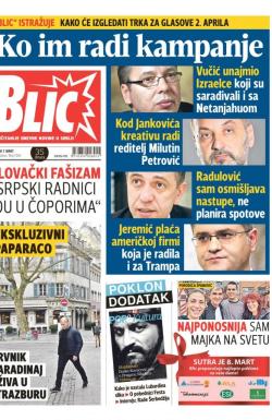 Blic - broj 7206, 7. mar 2017.
