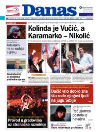 Danas - broj 6317, 15. jan 2015.