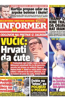 Informer - broj 4232, 16. mar 2026.