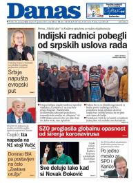 Danas - broj 8159, 31. jan 2020.