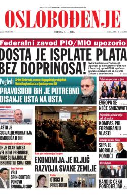 Oslobođenje - broj 24.396, 1. nov 2014.