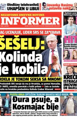 Informer - broj 886, 1. apr 2015.