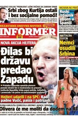 Informer - broj 3605, 21. feb 2024.