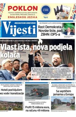 Vijesti - broj 9685, 14. apr 2025.