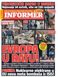 Informer - broj 1184, 23. mar 2016.