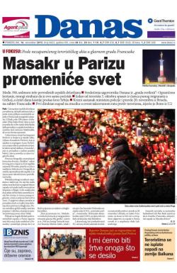 Danas - broj 6622, 16. nov 2015.