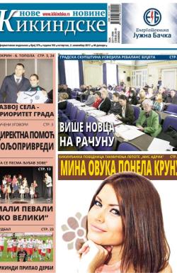 Nove kikindske novine - broj 379, 2. nov 2017.