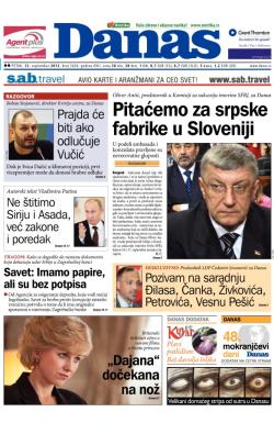 Danas - broj 5828, 13. sep 2013.
