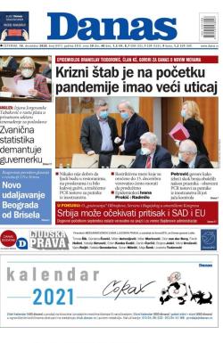 Danas - broj 8473, 10. dec 2020.