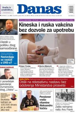 Danas - broj 8648, 3. jun 2021.