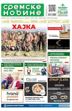 Sremske Novine - broj 3392, 4. mar 2026.