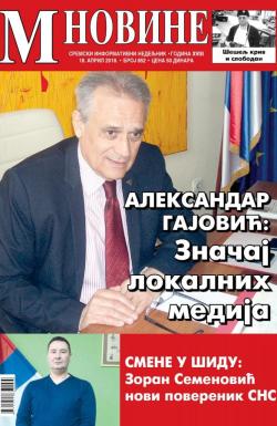 M Novine, Sr. Mitrovica - broj 852, 18. apr 2018.