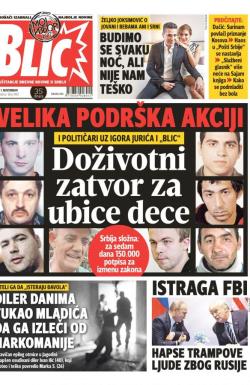 Blic - broj 7442, 1. nov 2017.