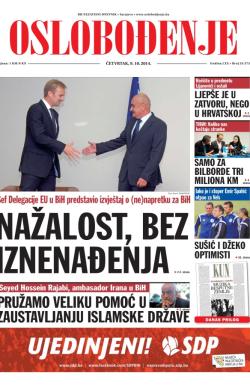 Oslobođenje - broj 24.373, 9. okt 2014.