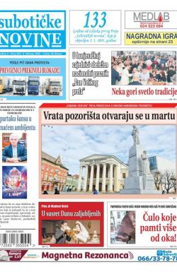 Nove Subotičke novine - broj 459, 6. feb 2026.