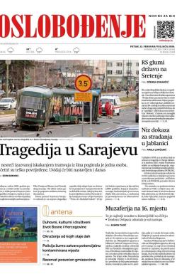 Oslobođenje - broj 28141, 13. feb 2026.