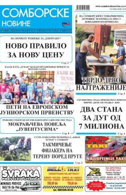 Somborske novine - broj 3196, 25. sep 2015.