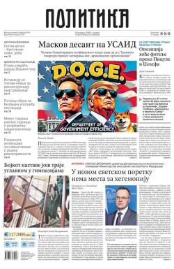 Politika - broj 39934, 4. feb 2025.